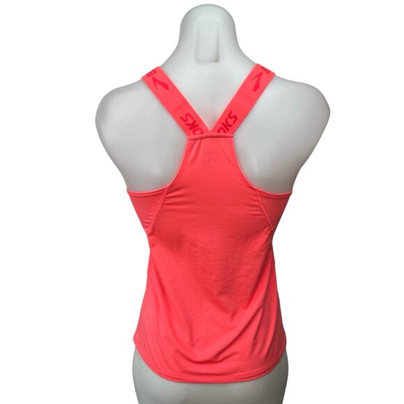 Brooks Pick-Up Pink Sleeveless Racerback Fitted Athletic Gym Running Tank Top M - Picture 2 of 4